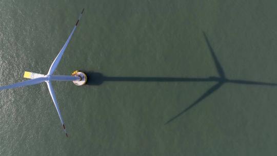 航拍风力发电场风车视频素材模板下载