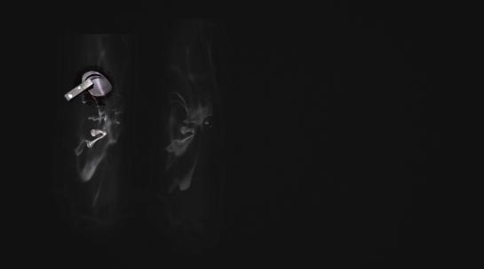 黑底水墨人名条AE模版