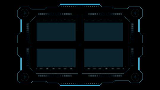 4k现代科幻HUD屏幕元素特效透明素材 (12)