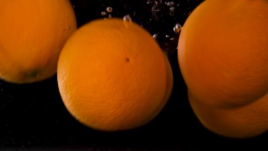 水中橙子视频素材模板下载
