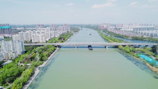 宿迁大桥京杭运河-4k航拍