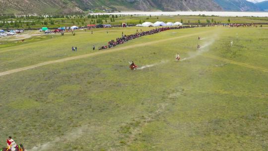西藏赛马节视频素材模板下载