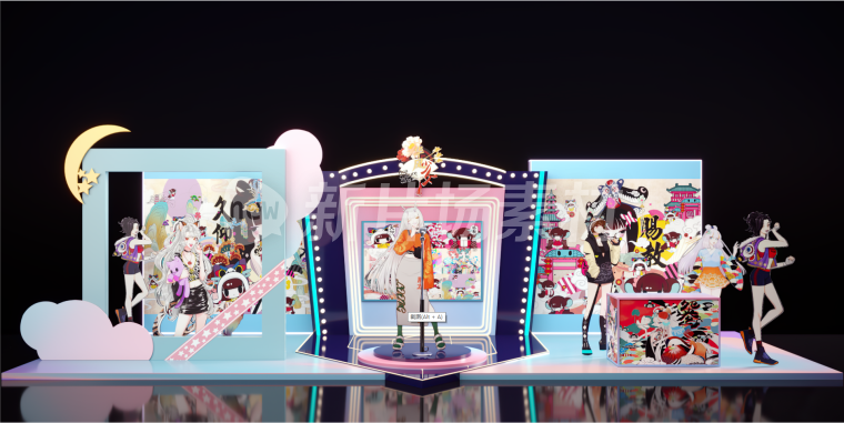 动漫IP主题美陈打卡合影点