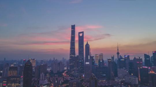 日暮下的上海视频素材模板下载