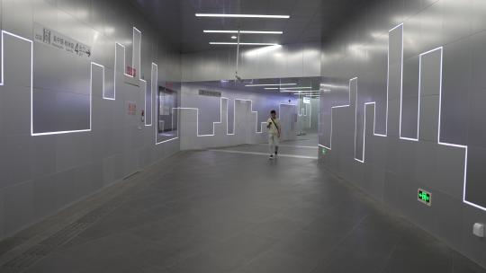 上海地铁站场景视频素材模板下载