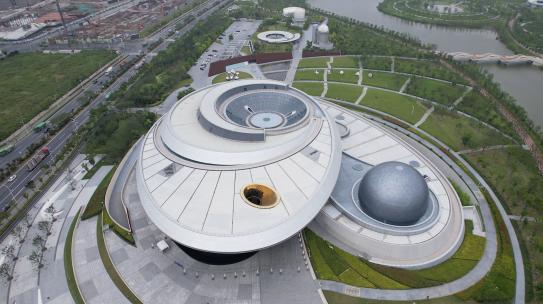 航拍·上海天文馆·近景