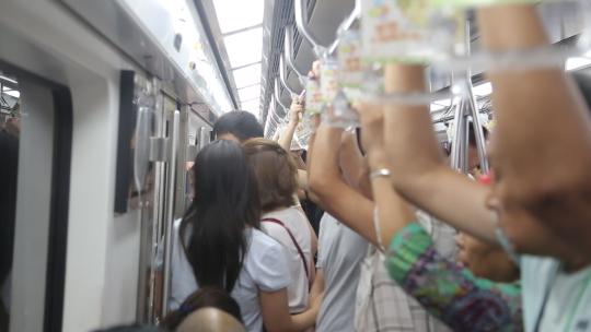 北京地铁交通工具乘客站台提示视频素材模板下载