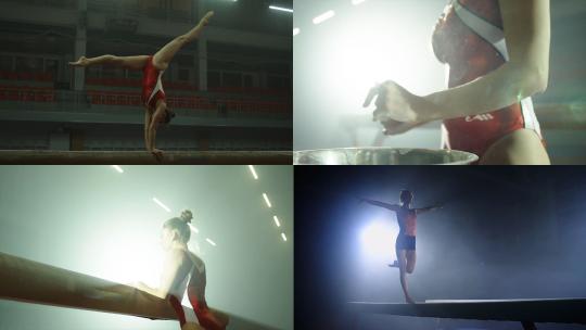【合集】体操艺术表演视频素材模板下载