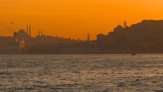伊斯坦布尔日落清真寺景观3