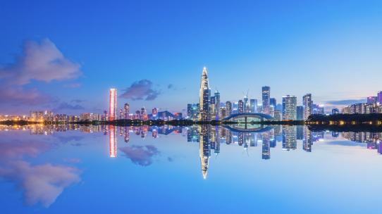 深圳湾延时日落