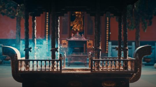 佛教寺院60帧慢动作视频素材模板下载