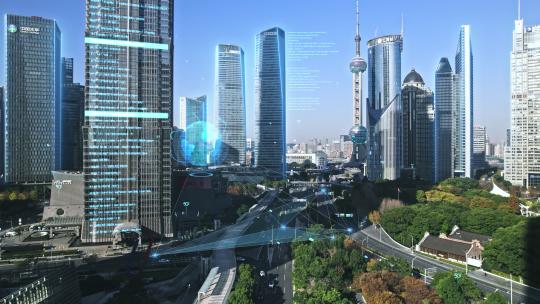 4K上海科技感智慧城市互联网物联网AE视频素材教程下载
